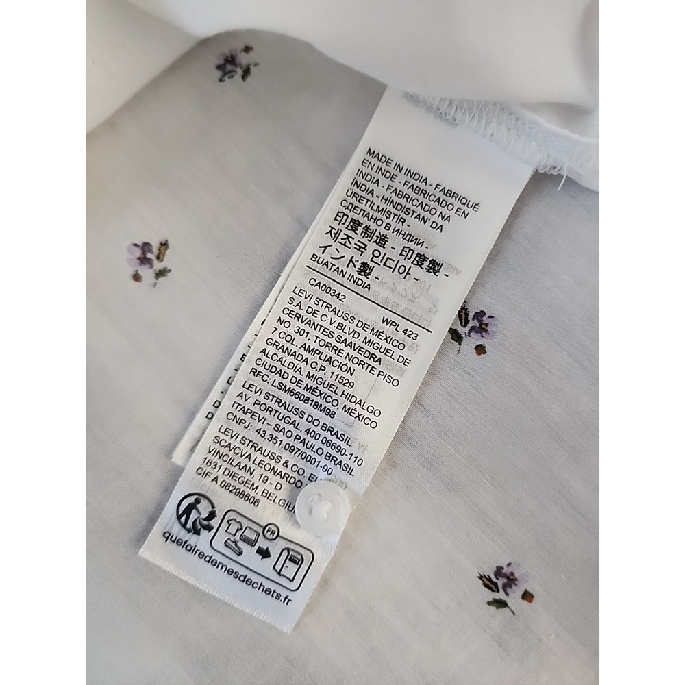 Levi's Womens Button Sleeveless Floral Top Sz S - Picture 11 of 14